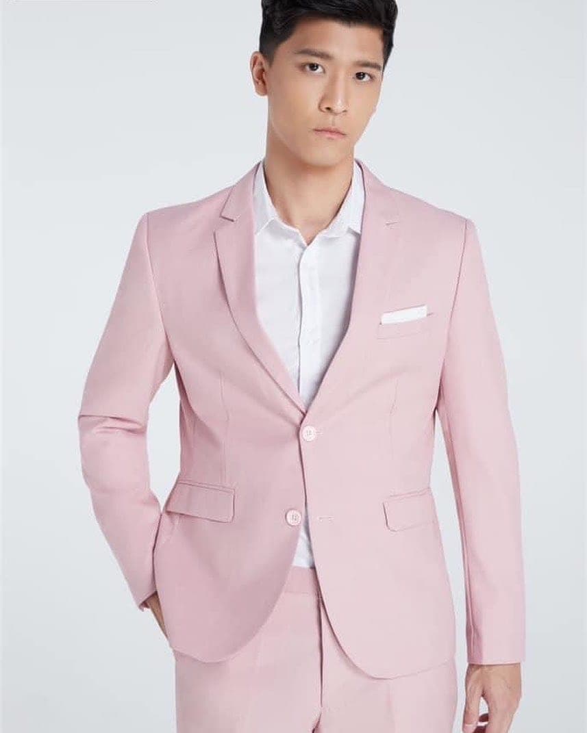 สูทผู้ชาย สีชมพู