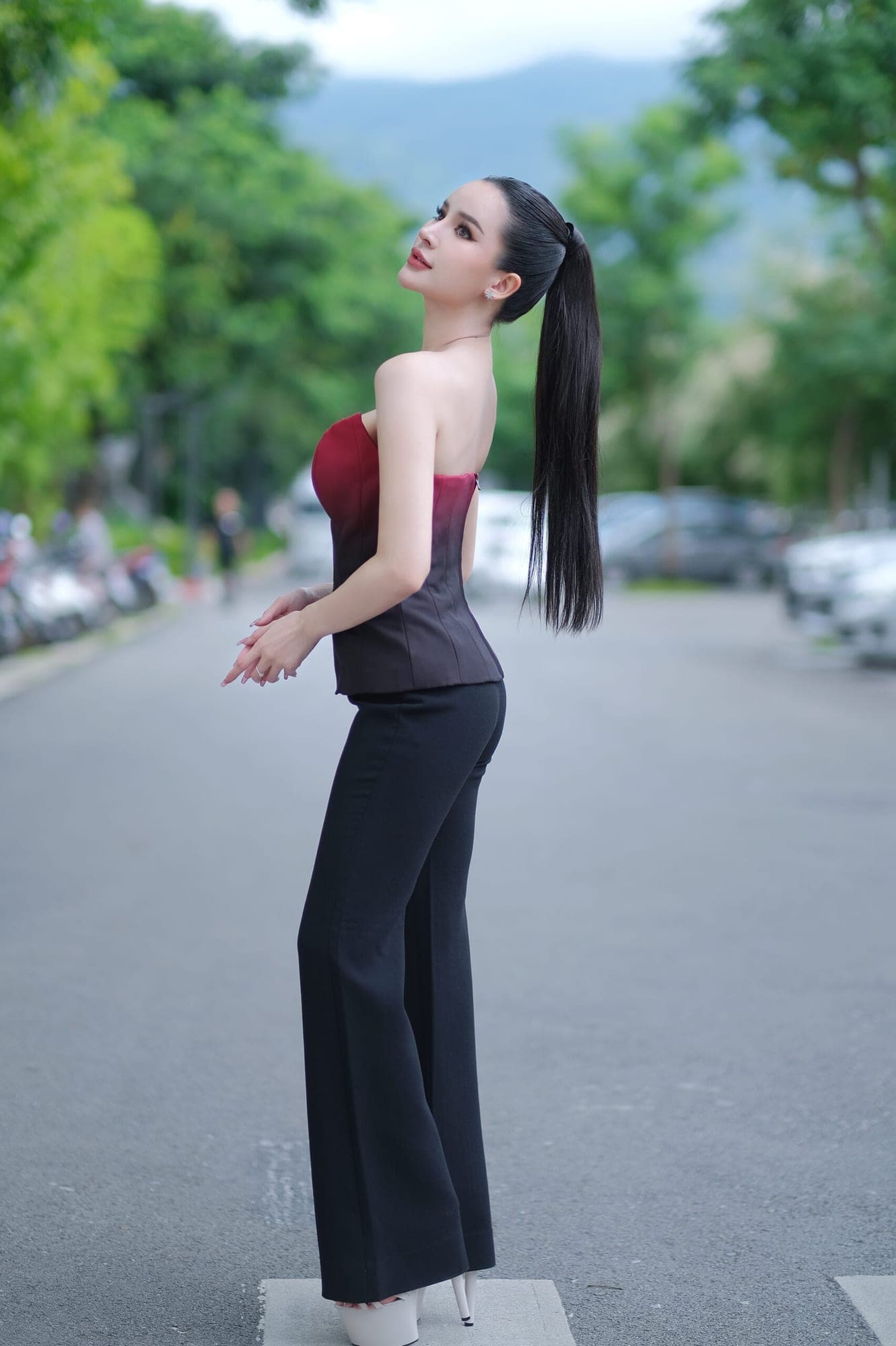 ชุดเซ็ท เกาะอก+กางเกง POEM 1005 Size S-M (36) BKK รูปที่ 2