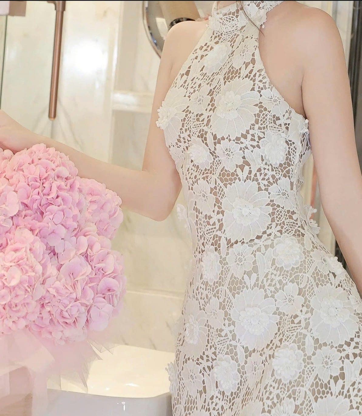 ชุดเดรส ลูกไม้ TRANALI 2204 SIZE S-M BKK รูปที่ 6