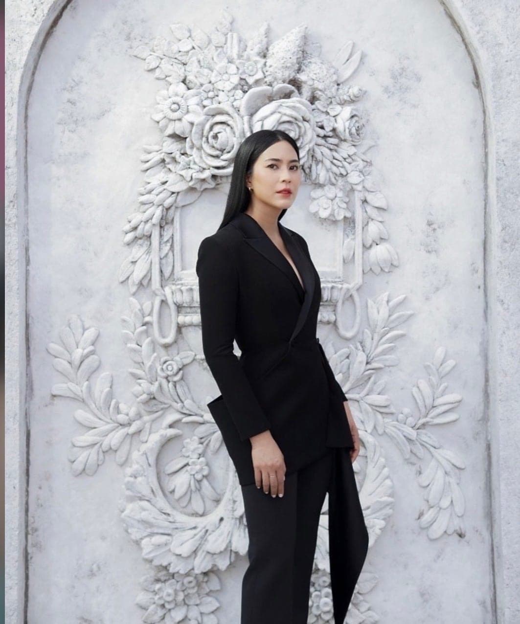 ชุดสูท+กางเกง สีดำ POEM แท้ 1021 Size S-M (36) BKK รูปที่ 3