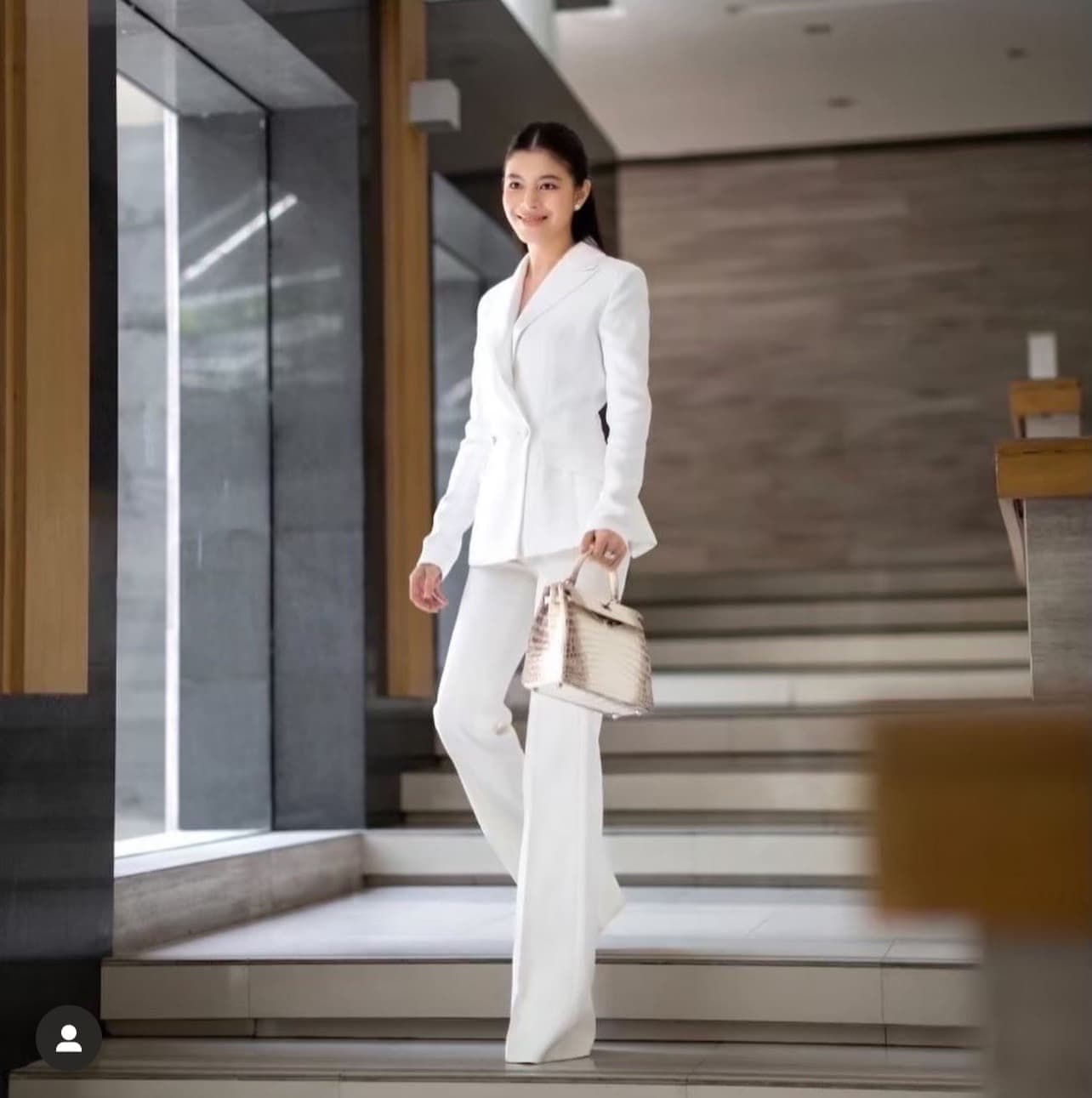 ชุดสูท+กางเกง สีขาว POEM แท้ 1002 Size S-M (36) BKK รูปที่ 3
