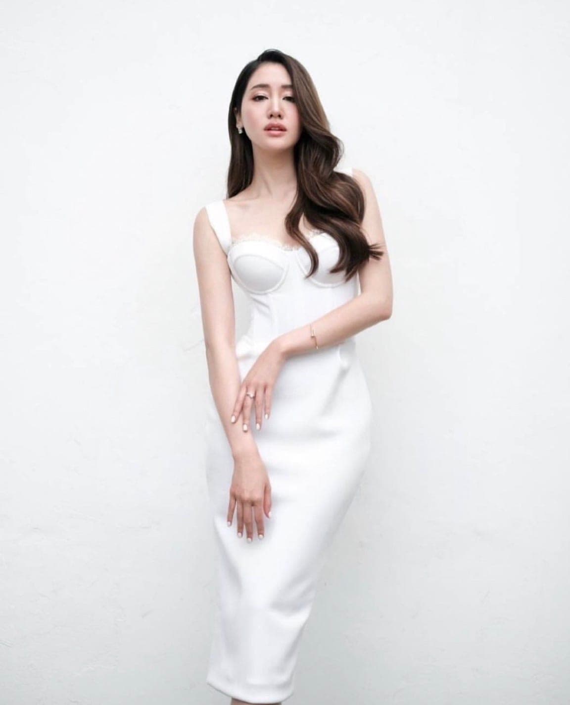 ชุดเดรส สีขาว POEM แท้ 1037 Size S-M (36) BKK รูปที่ 2