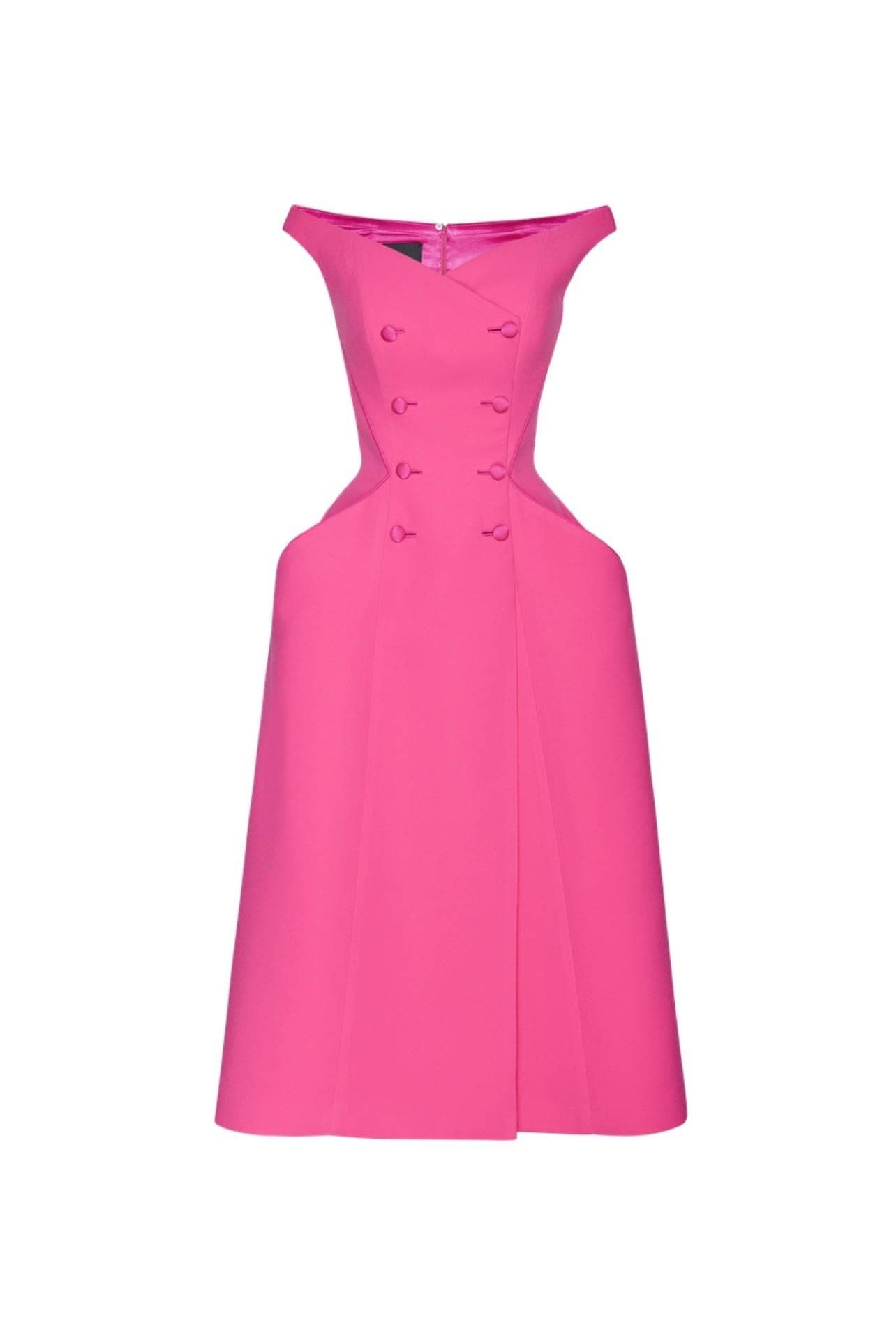 ชุดเดรส สีบานเย็น POEM 1028 Size S-M (34) BKK รูปที่ 4