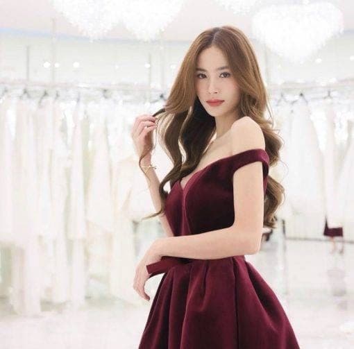 ชุดเดรส สีแดง POEM 1024 Size S (34) BKK รูปที่ 6