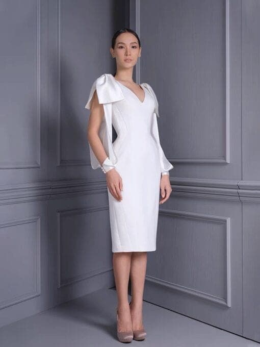 ชุดแต่งงาน ชุดเจ้าสาว สีขาว POEM 1004 Size M-L (40) BKK รูปที่ 1