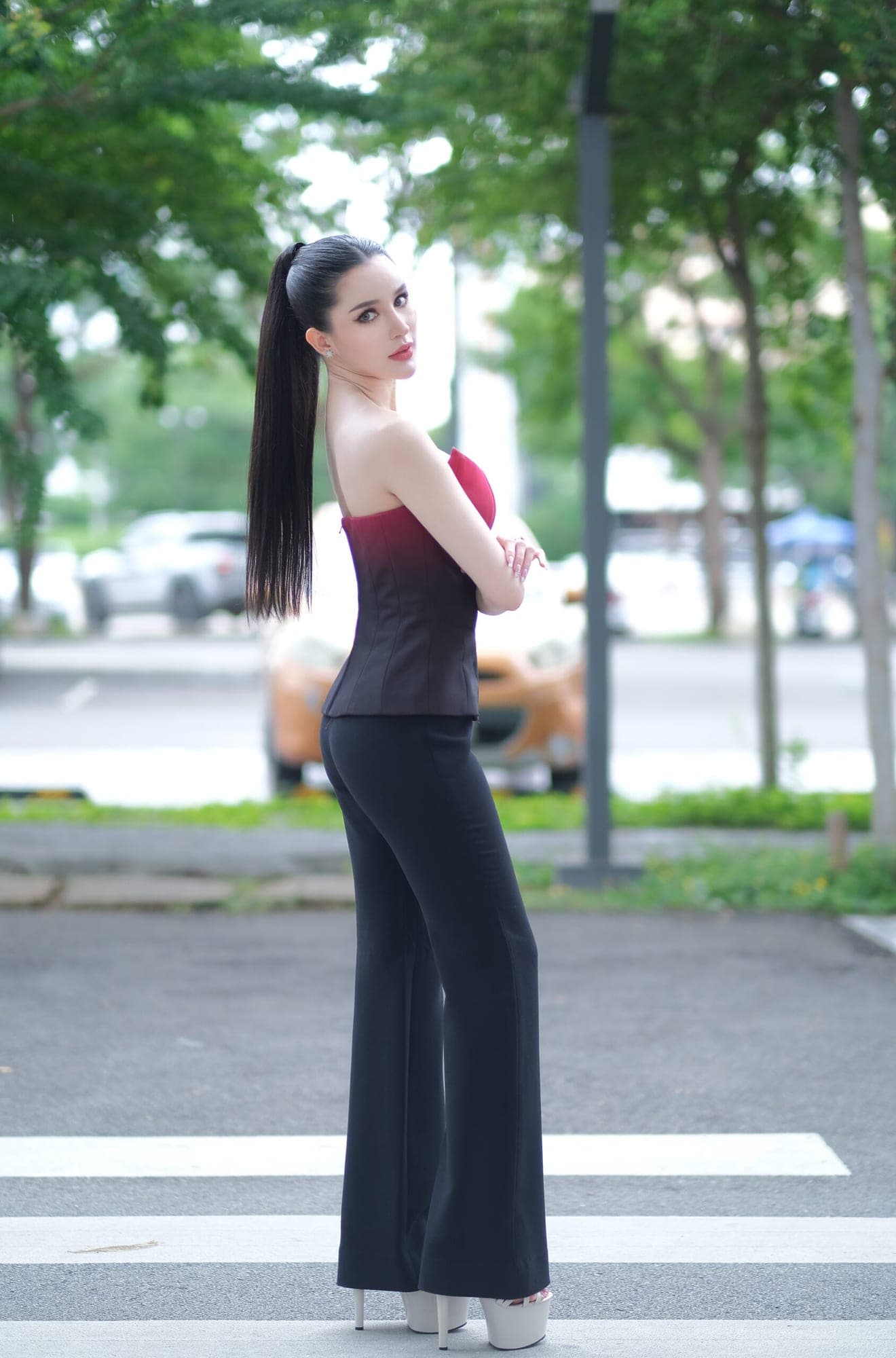 ชุดเซ็ท เกาะอก+กางเกง POEM 1005 Size S-M (36) BKK รูปที่ 3